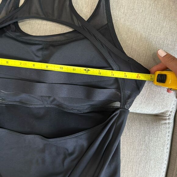 Fabletics Women Dress compression Jersey All way Stretch Black Large Short Mini - Picture 7 of 9